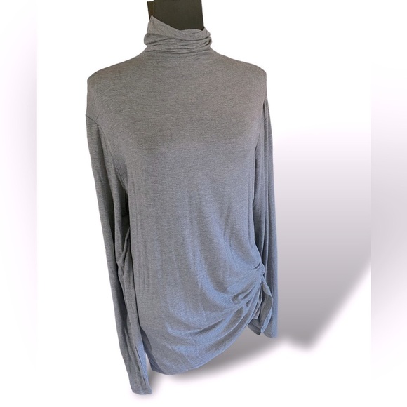 New Halogen Turtleneck Long Sleeve Top Stretchy, Neutral Size 1X, Heathe… - Picture 7 of 10